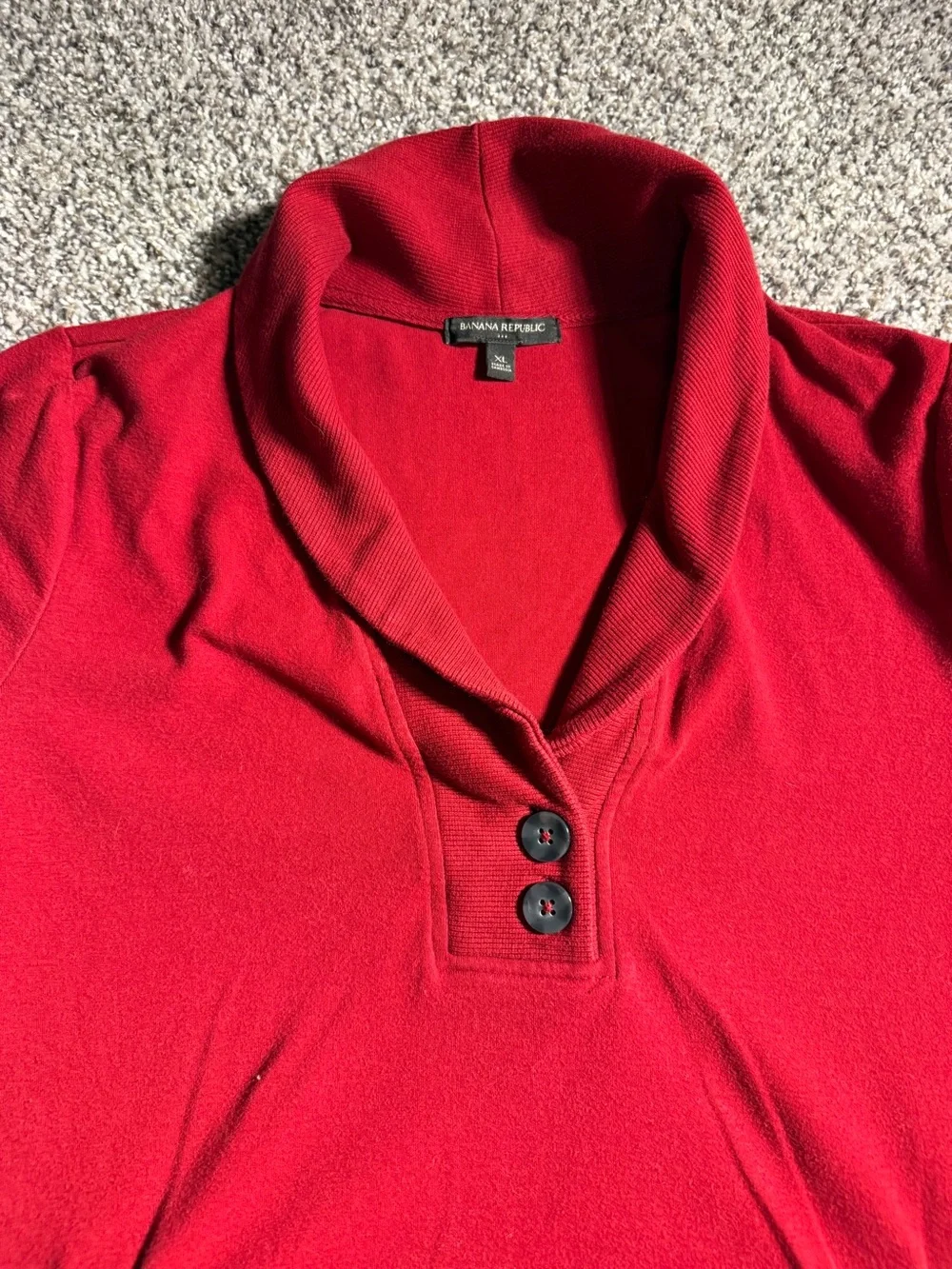Banana Republic Red Crewneck Pullover